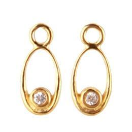 Zawieszka do Kolczyka HGER-003 Shine B Biały