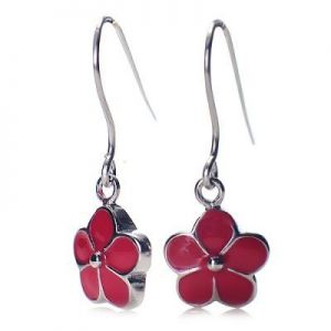 Kolczyki Charms Q-3401 Czerwony