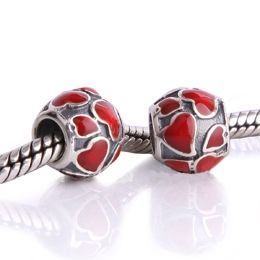 Koralik HE-125 Oxyda Czerwony