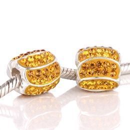 Koralik HZS-005 Shine Brązowy