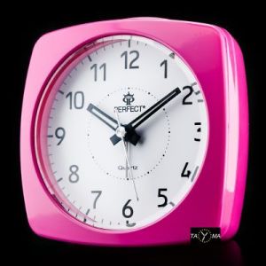 BUDZIK PERFECT SQ839 - PODŚWIETLANY - pink (do016b)
