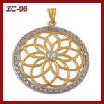 Złota zawieszka - kwiat ZC-06