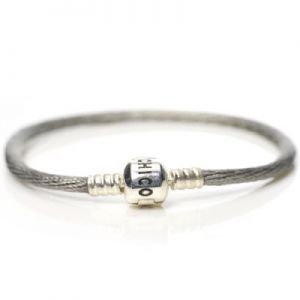 Bransoletka H-Silk-002 LOGO Szara